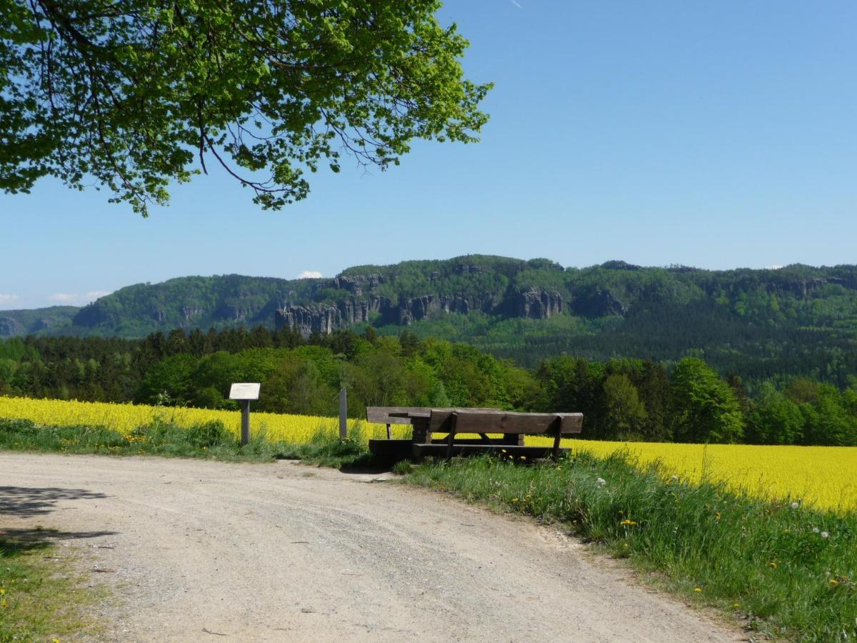 4-Bettzimmer Saechsische Schweiz Mittelndorf Zewnętrze zdjęcie
