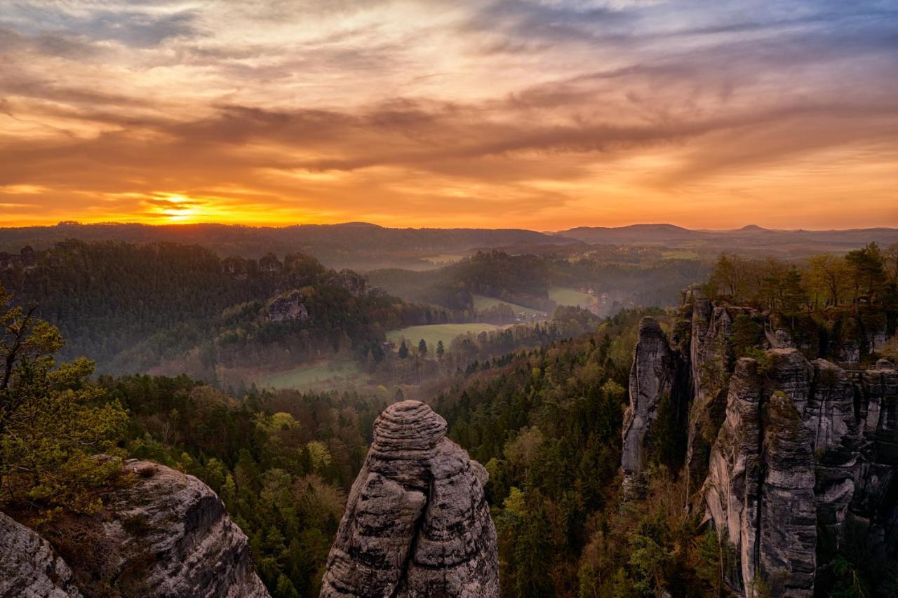 4-Bettzimmer Saechsische Schweiz Mittelndorf Zewnętrze zdjęcie